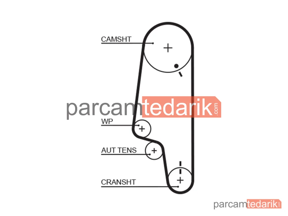 GATES K015428XS | Triger Seti — VW Polo III, Seat Cordoba, Seat Cordoba Vario