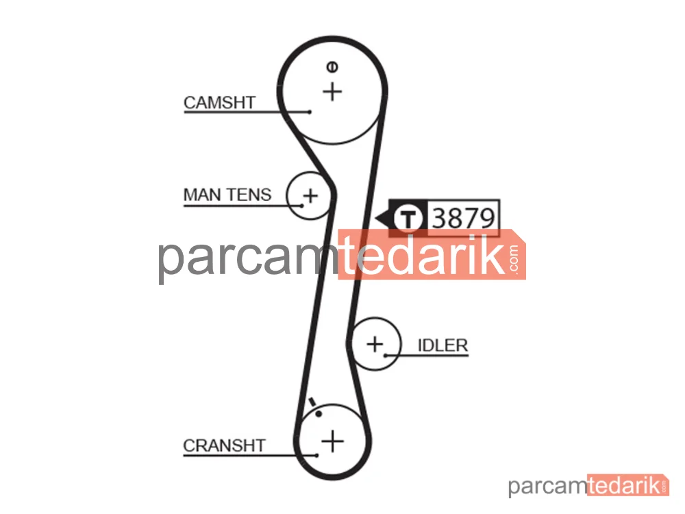 GATES K025457XS | Triger Seti — Kia Sportage II, Hyundai Elantra IV, Hyundai Tiburon Coupe