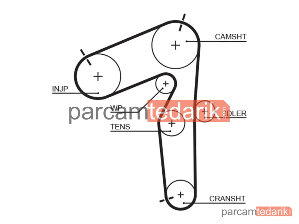 GATES K035462XS | Triger Seti — Fiat Marea, Fiat Marea Weekend, Fiat Brava