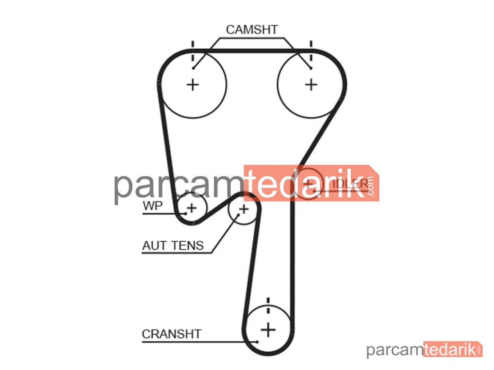 GATES K015509XS | Triger Seti — Volvo V70 I, Volvo S70, Volvo V40