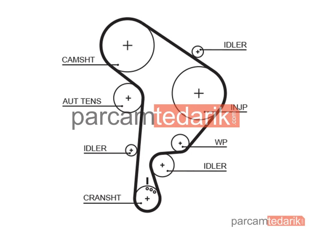 GATES K015559XS | Triger Seti — Seat Cordoba, Skoda Octavia I Combi, VW Bora I
