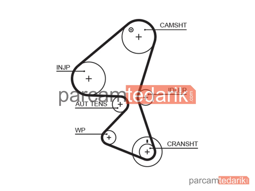 GATES K015598XS | Triger Seti — Ford C-Max, Ford Focus II, Peugeot Partner