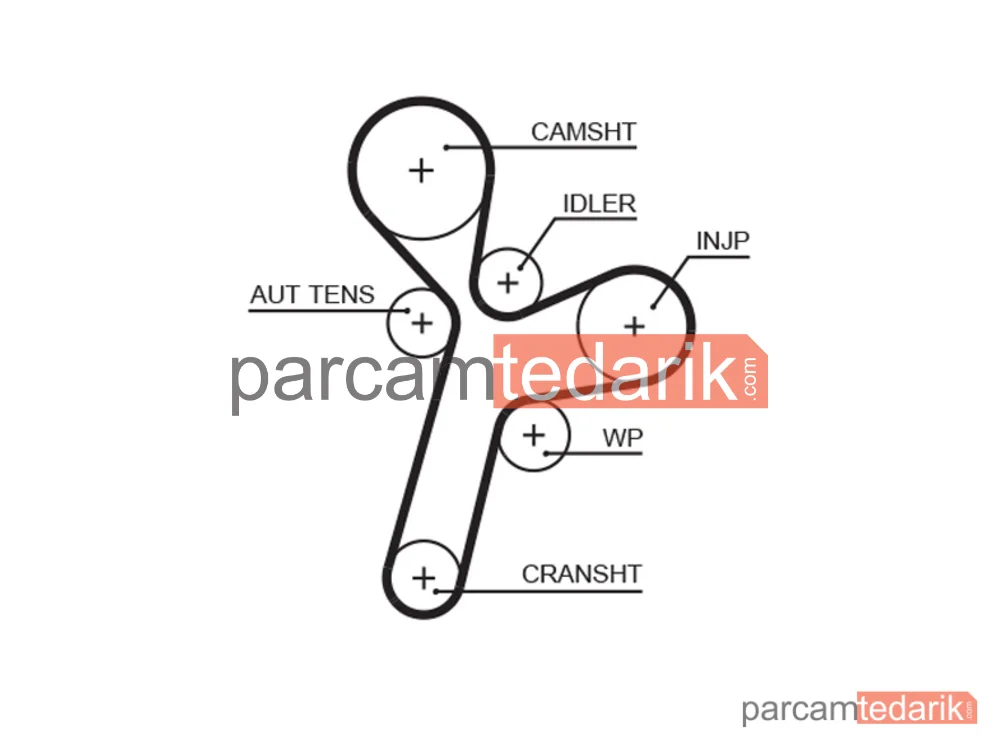 GATES K015634XS | Triger Seti — Chevrolet Captiva, Chevrolet Cruze, Opel Antara A