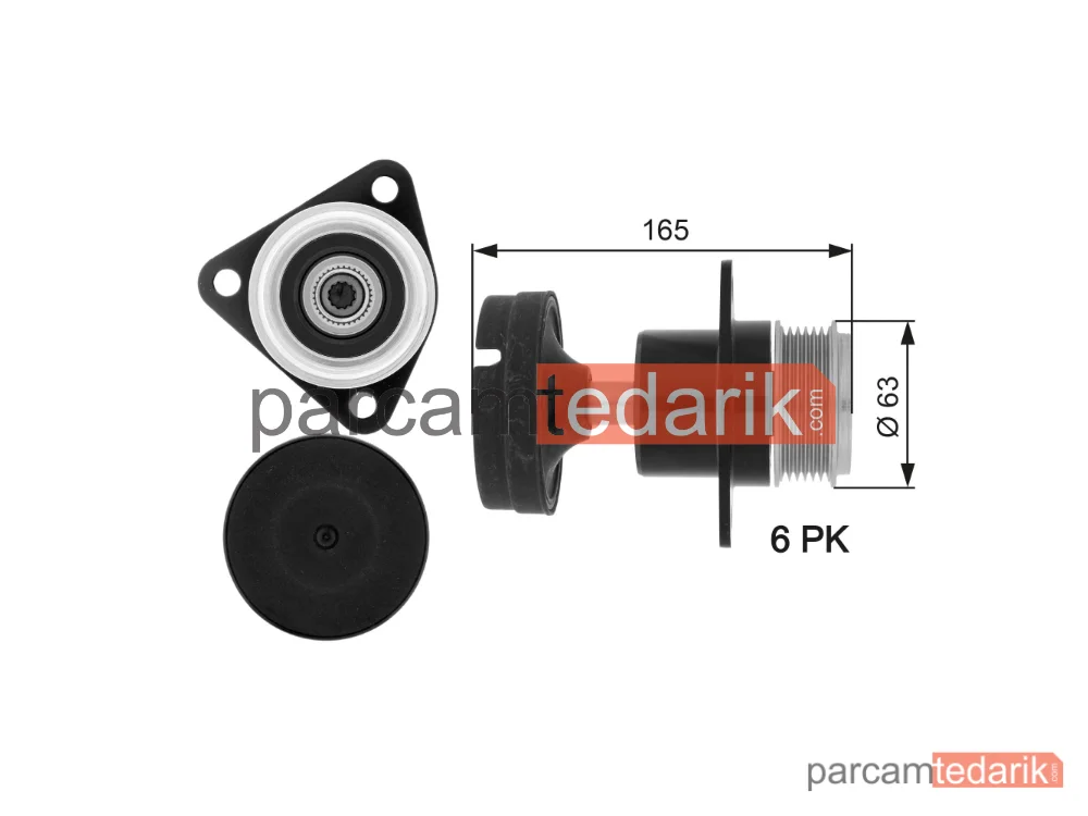 OAP7050 | Alternatör Kasnağı — Ford Tourneo Connect, Ford Transit Connect, Ford Focus I