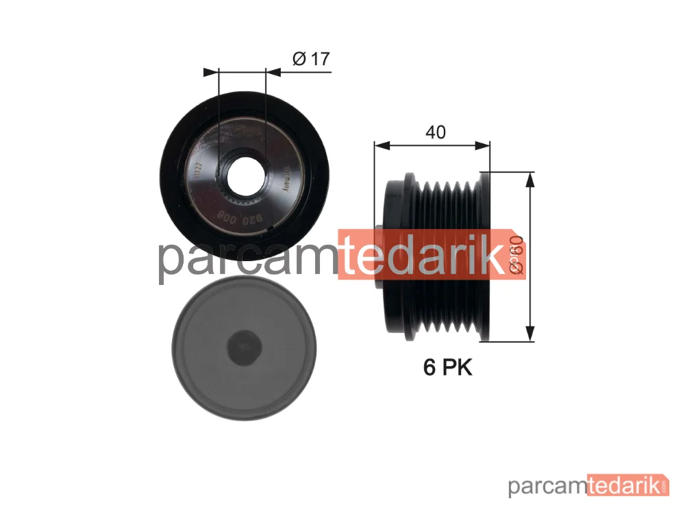 OAP7154 | Alternatör Kasnağı — Ford Focus III, Ford Grand C-Max, Ford C-Max II