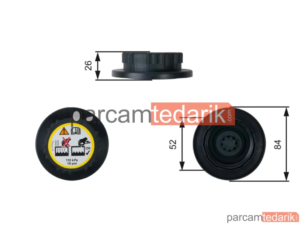 Radyatör Ek Depo Kapağı — Land Rover Freelander I, Land Rover Freelander I Soft Top - RC246