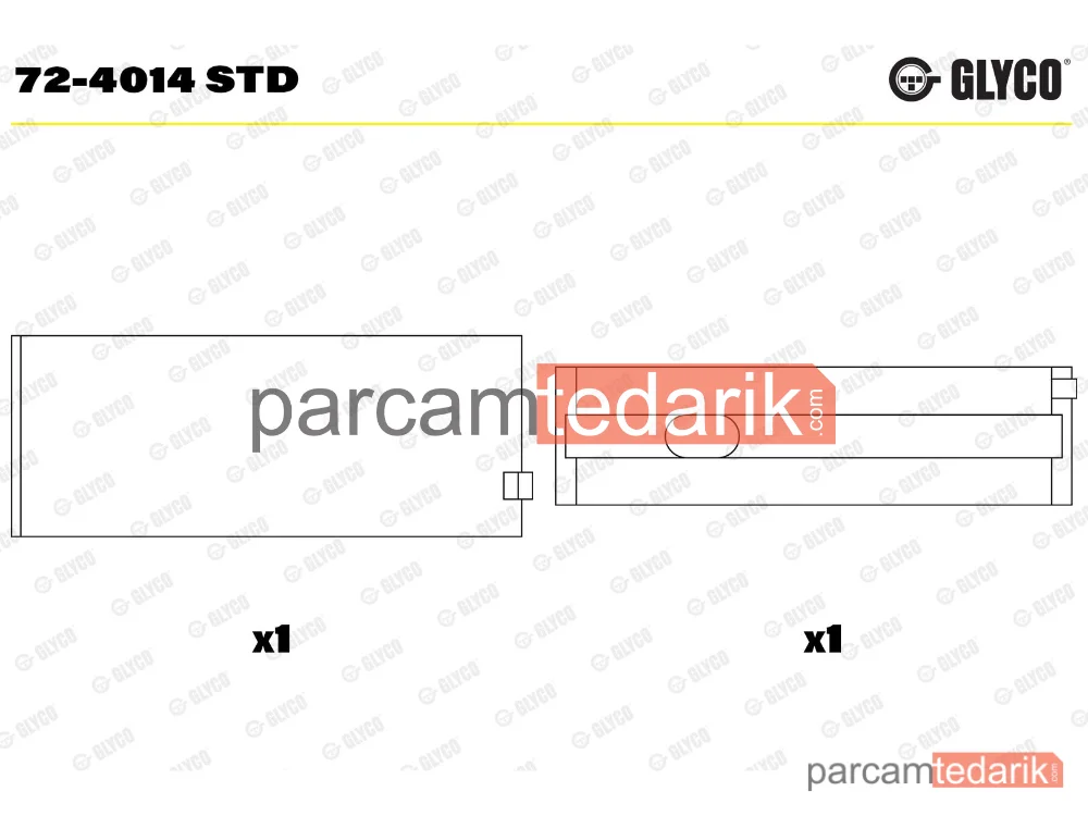 724014STD | Krank Mili — Mercedes-Benz A-Serisi, Mercedes-Benz B-Serisi Sports Tourer, Mitsubishi Colt VI