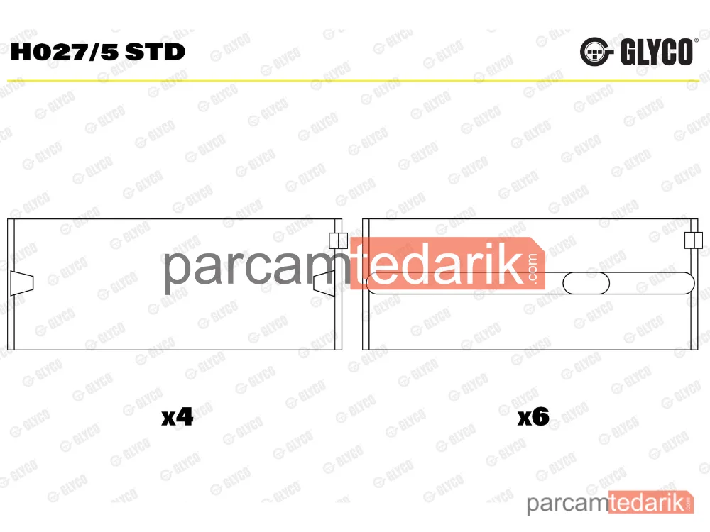 H027/5STD | Krank Mili — Audi 80 B3 Sedan, VW Golf II, VW Passat B3/B4