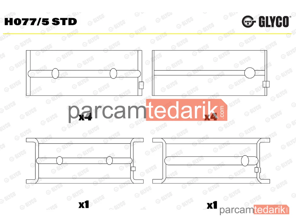 Krank Mili — Opel Vectra B, Opel Vectra B Hatchback, Opel Vectra B Station wagon - H077/5STD