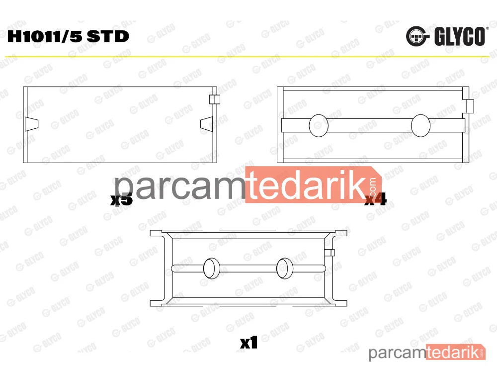 Krank Mili — Fiat Panda Van, Fiat Punto, Fiat Punto Evo - H1011/5STD