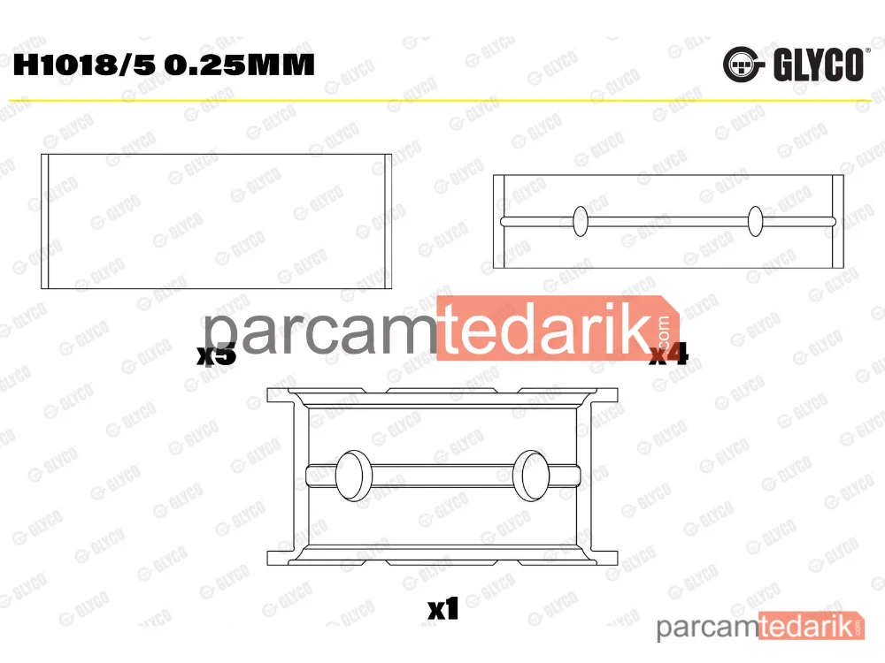 Krank Mili — Ford Transit Panelvan/Van, Ford Transit Minibüs/Otobüs, Ford Transit Platform şasi - H1018/5025