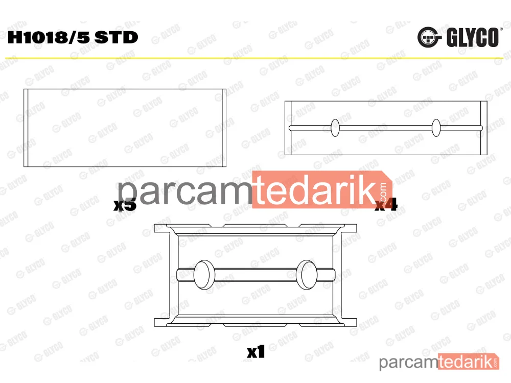 H1018/5STD | Krank Mili — Ford Transit Panelvan/Van, Ford Transit Minibüs/Otobüs, Ford Transit Platform şasi
