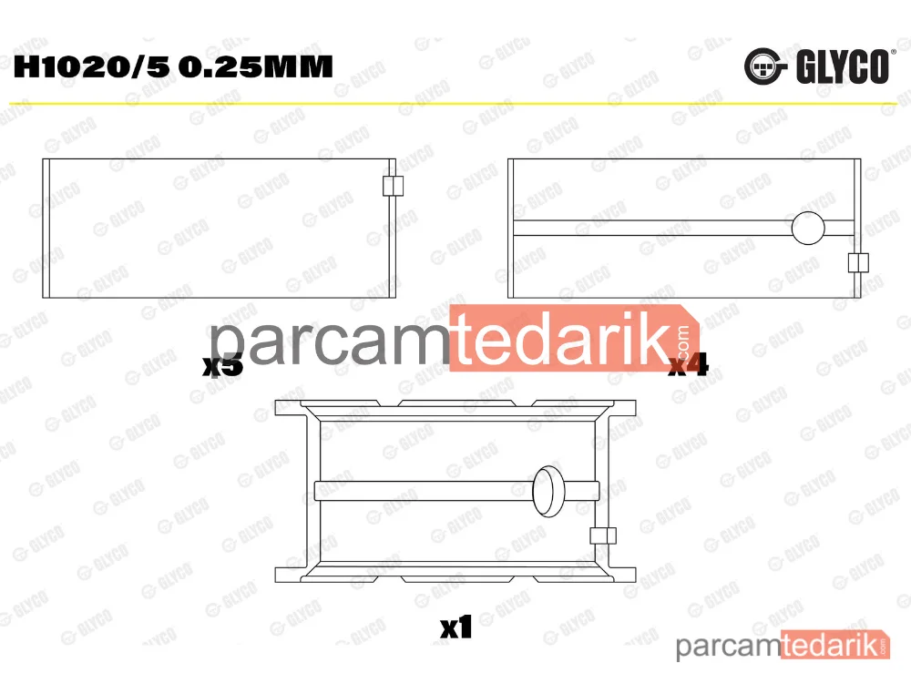 H1020/5025MM | Krank Mili — Iveco Daily IV Panelvan/Van, Iveco Daily IV Platform şasi, Fiat Ducato Platform şasi