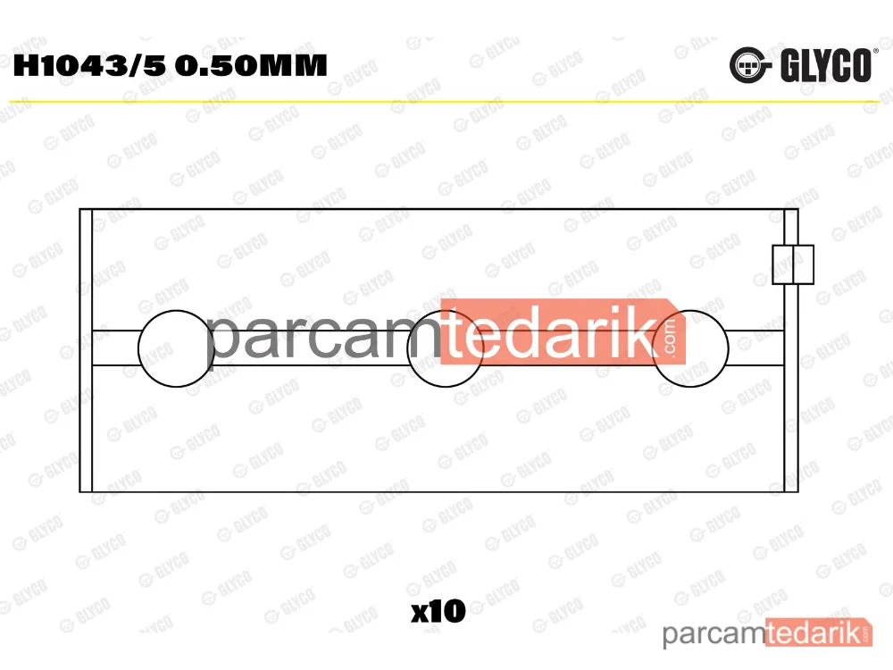 H1043/5050 | Krank Mili — Fiat 131, Fiat Tipo, Fiat 132
