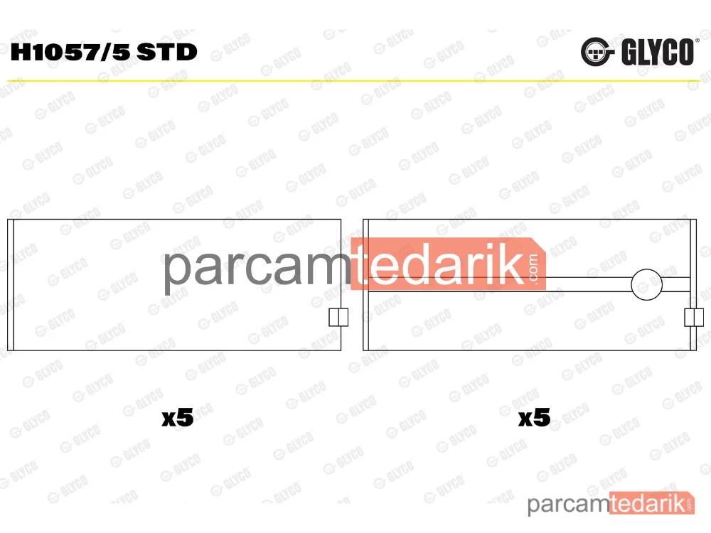 H1057/5STD | Krank Mili — Citroën Xantia, Peugeot 306, Peugeot 306 Hatchback