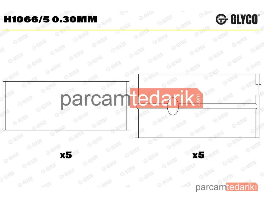 Krank Mili — Citroën Berlingo Kasa/büyük limuzin, Citroën Berlingo Multispace, Peugeot 208 I - H1066/5030MM
