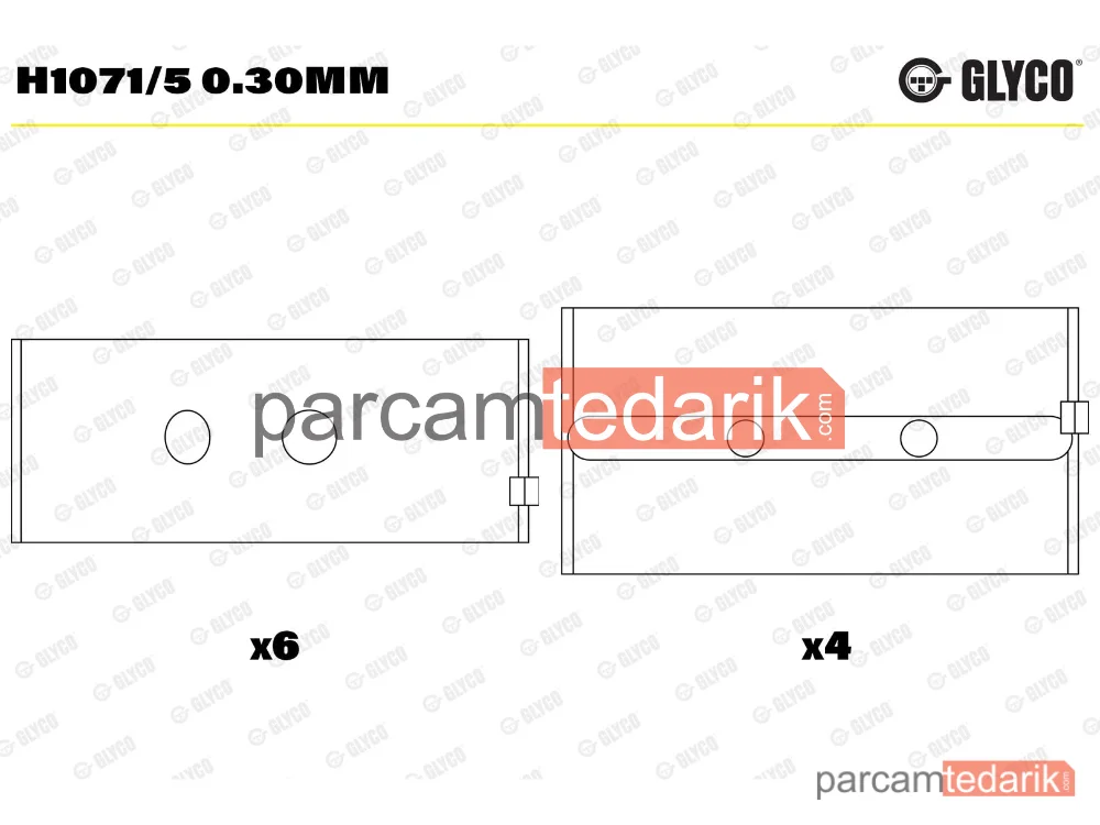 H1071/5030MM | Krank Mili — Citroën AX, Citroën BX, Peugeot 205 II