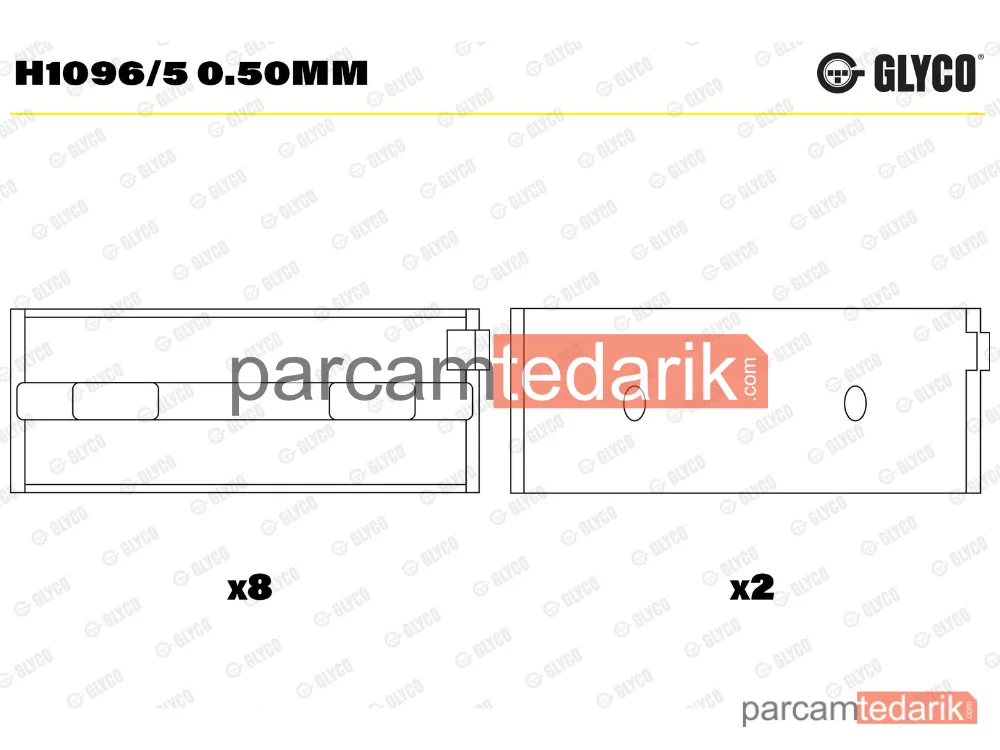 H1096/5050MM | Krank Mili — Alfa Romeo 145, Fiat Brava, Fiat Bravo I