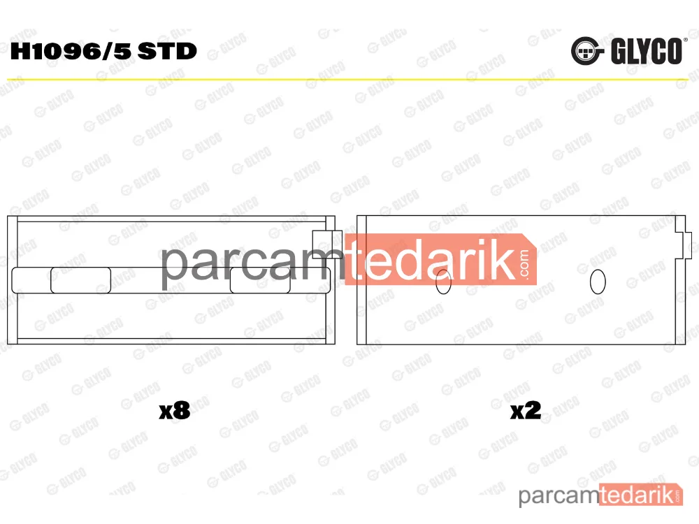 H1096/5STD | Krank Mili — Alfa Romeo 145, Fiat Brava, Fiat Bravo I