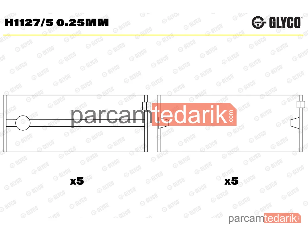 Krank Mili — Opel Astra H, Opel Astra H Kombi Van, Opel Astra J Sports Tourer - H1127/5025MM