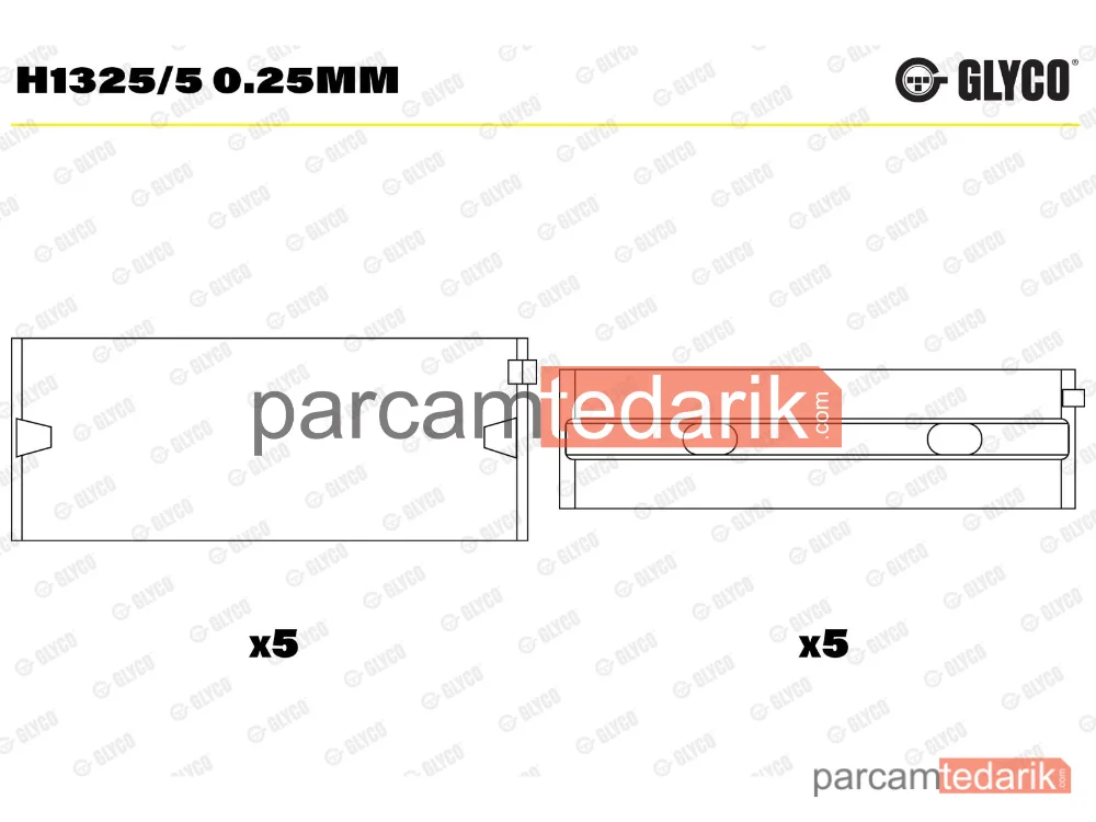 Krank Mili — Seat Cordoba, Seat Ibiza II, VW Polo III - H1325/5025MM