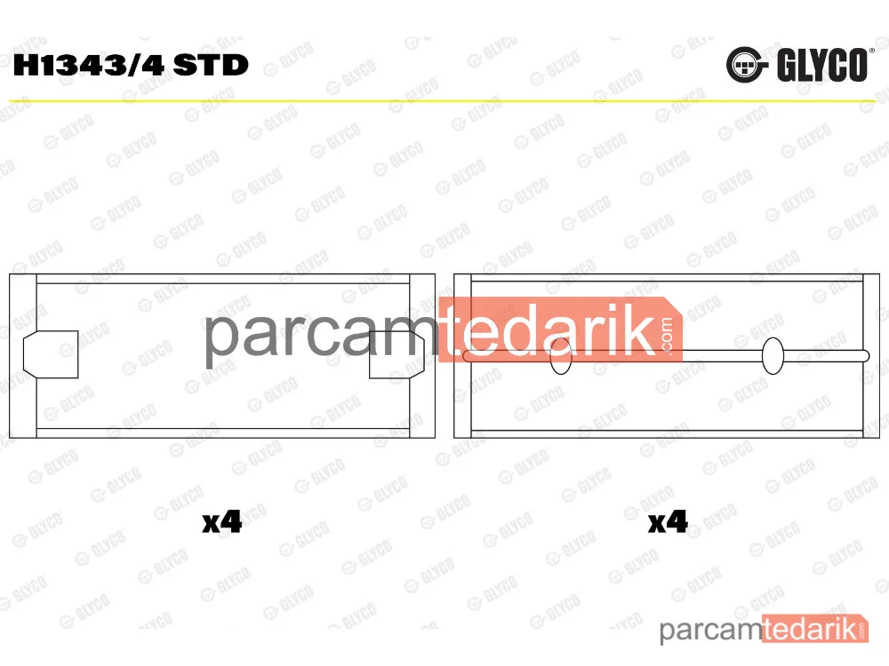 H1343/4STD | Krank Mili — Skoda Fabia II Combi, Seat Cordoba, Seat Ibiza III