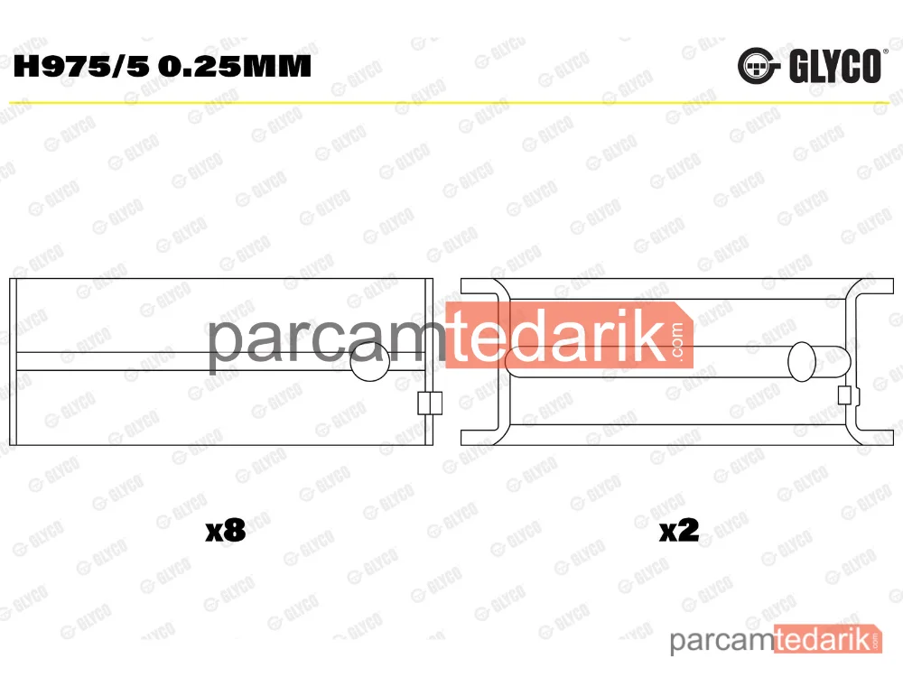 H975/5025MM | Krank Mili — Opel Astra F Station wagon, Opel Corsa A Hatchback, Opel Kadett E Hatchback