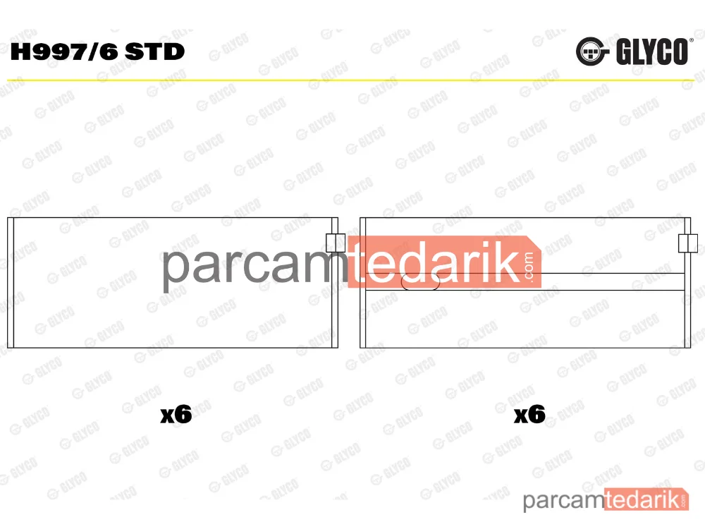 H9976STD | Krank Mili — Mercedes-Benz Sprinter 4-t Panelvan/Van, Mercedes-Benz Sprinter 4-t Platform şasi, Mercedes-Benz Vario Platform şasi