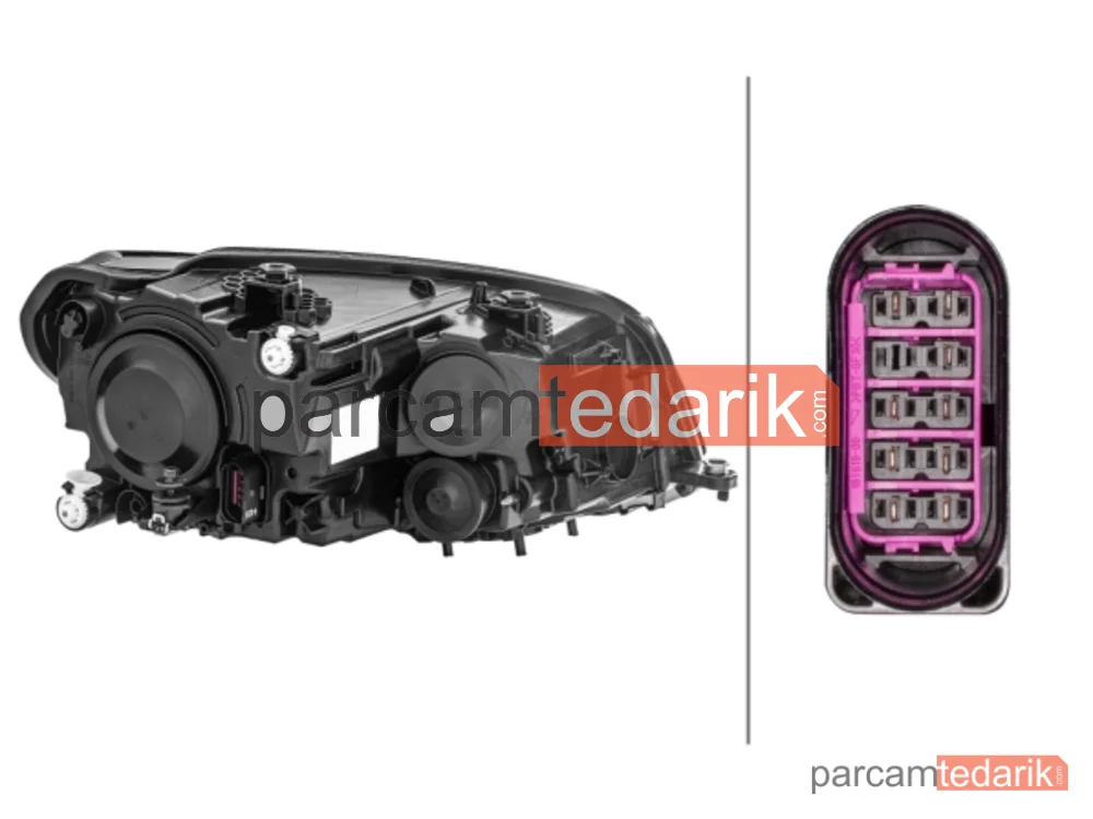 HELLA 1EA012286051 | Far (Sol) — VW Caddy IV, VW Caddy IV MPV, VW Caddy Alltrack IV