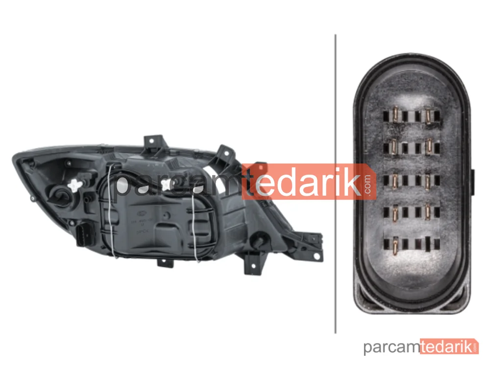 HELLA 1EH246047011 | Far (Sol) — Mercedes-Benz Sprinter 4-t, Mercedes-Benz Sprinter 3-t