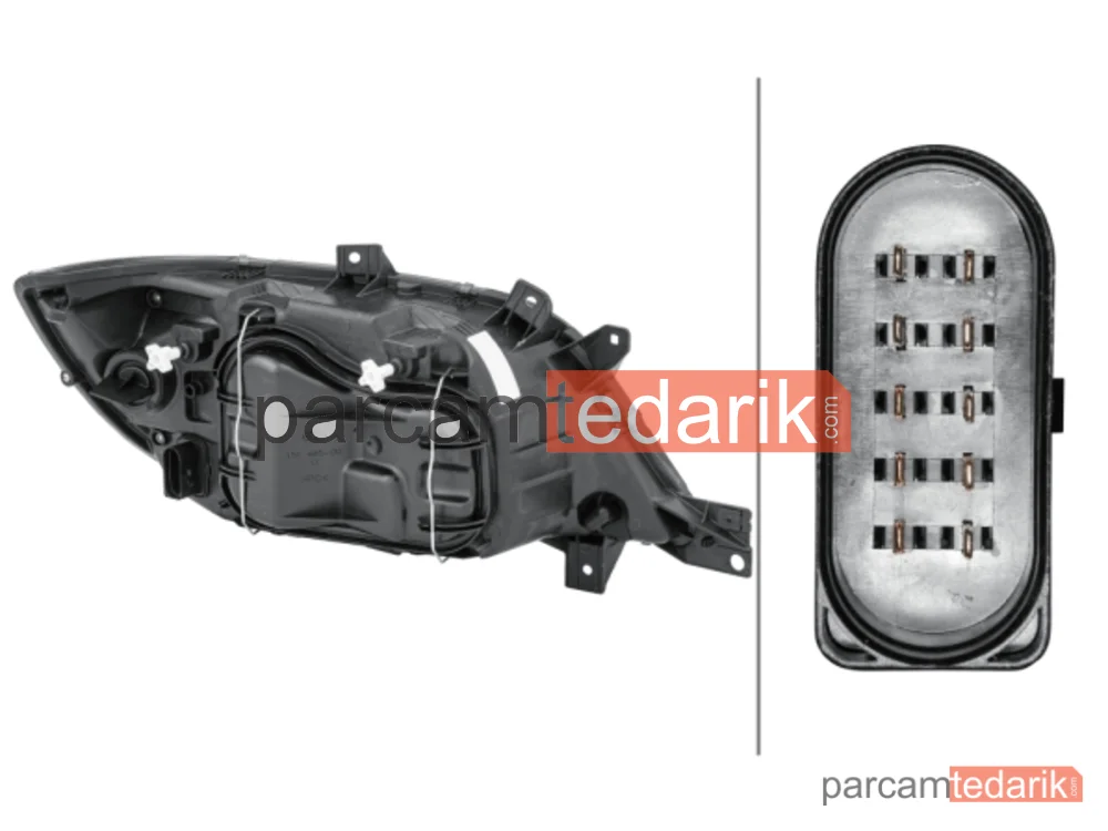 HELLA 1EH246047051 | Far (Sol) — Mercedes-Benz Sprinter 4-t, Mercedes-Benz Sprinter 3-t