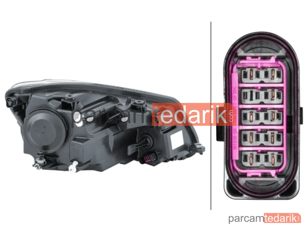 HELLA 1EL010551011 | Far (Sol) — VW Caddy III, VW Caddy III MPV
