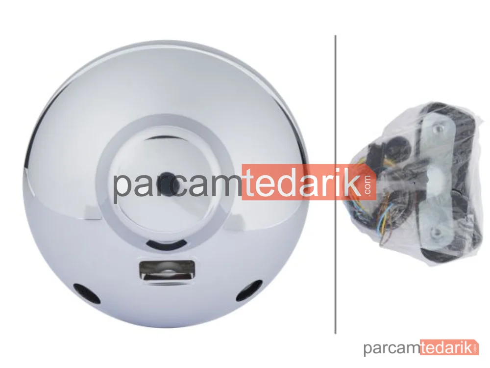 HELLA 1F8007560131 | SİS Lambası 3000 Nikel Metal Gövde MAVİ Cam Ampül P