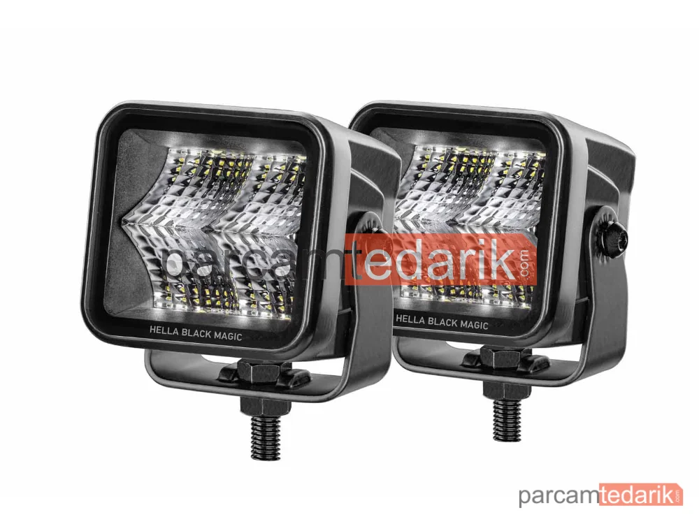 1FA358176801 | Uzun Huzme Far — 12V-24V LED Siyah 70 MM Hareketli MO