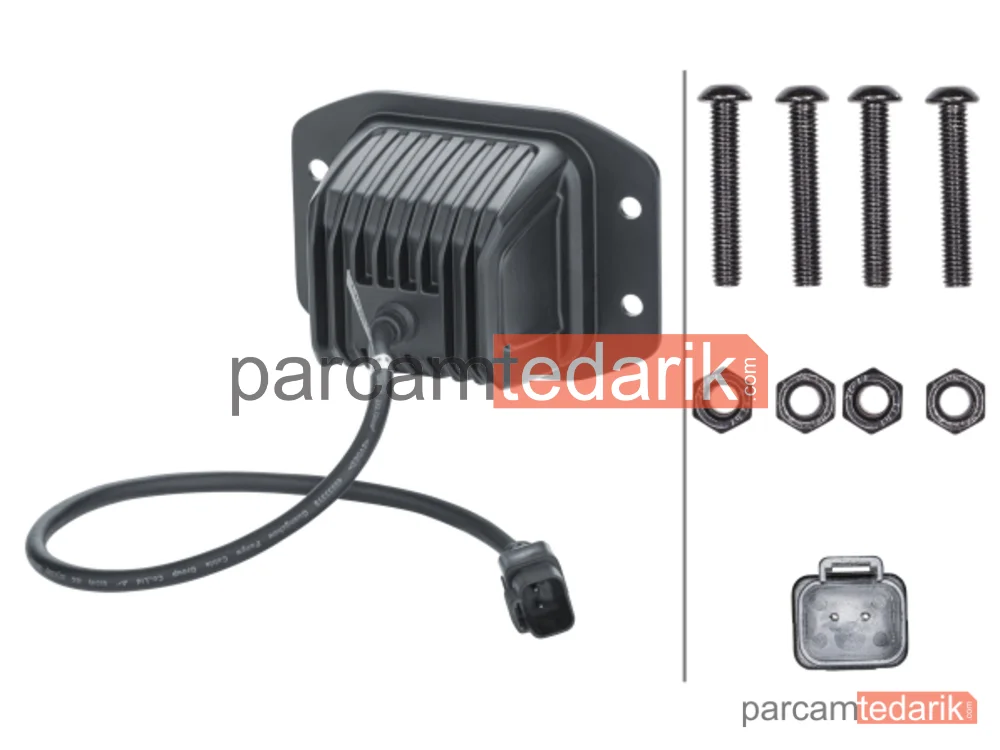 HELLA 1FA358176831 | Uzun Huzme Far 12V-24V LED Siyah 122 MM