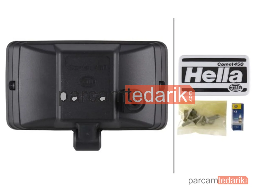 HELLA 1FB005860261 | Uzun Huzme Far 12V H3-HALOJEN Sol-Sağ Siyah