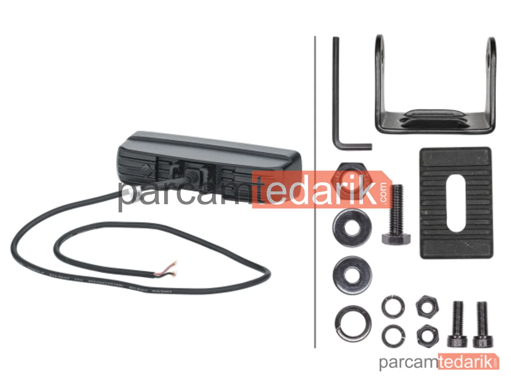 HELLA 1FB358176201 | Uzun Huzme Far 12V-24V LED Siyah Hareketli Montaj