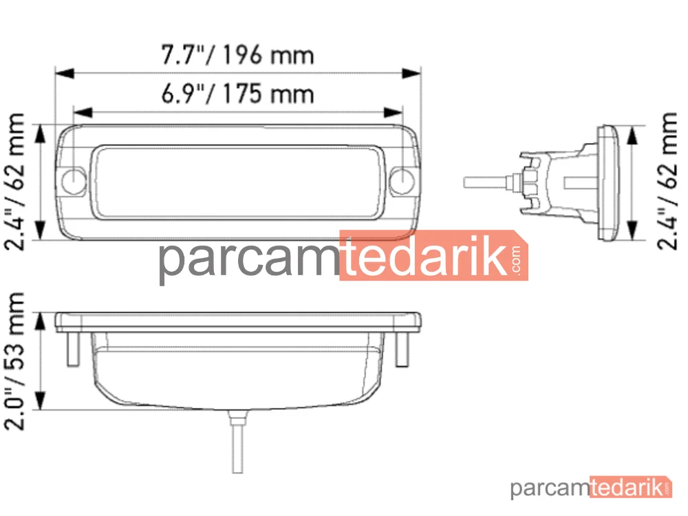 HELLA 1FB358176221 | Uzun Huzme Far 12V-24V LED Siyah