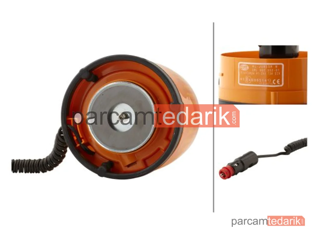 HELLA 2RL007552011 | Döner Lamba 24 Volt Miknatisli Çakmak Fişli