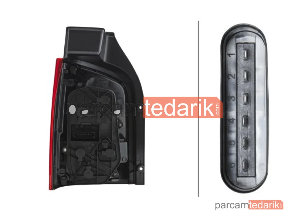 HELLA 2SK010318081 | Stop Lambası (Sağ) — VW Transporter T5, VW Multivan T5