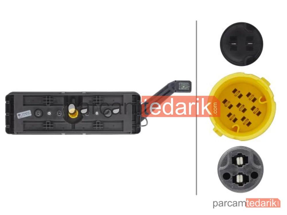 HELLA 2VP340961531 | Dorse Stop Lambası Sol Boynuz Lambali [ SARI Soket ] Krone Amblemli Beyaz