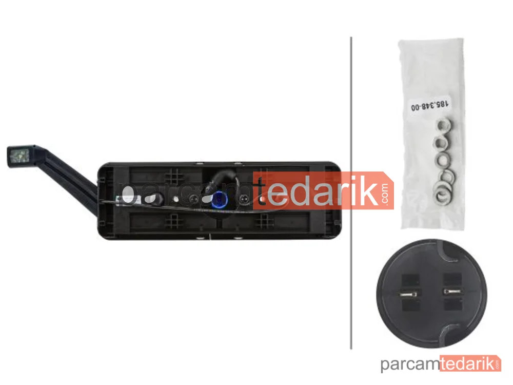 HELLA 2VP340961541 | Dorse Stop Lambası Sağ Boynuz Lambali [ MAVİ Soket ] Krone Amblemli Beyaz