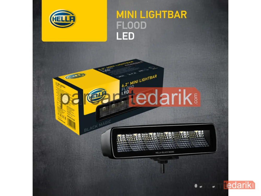 HELLA 1FB358176201 | Uzun Huzme Far 12V-24V LED Siyah Hareketli Montaj