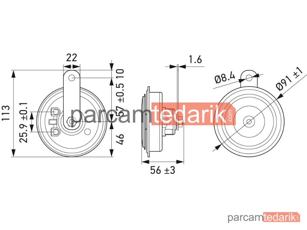 Korna 24V Üniversal CV - 3AM002768821
