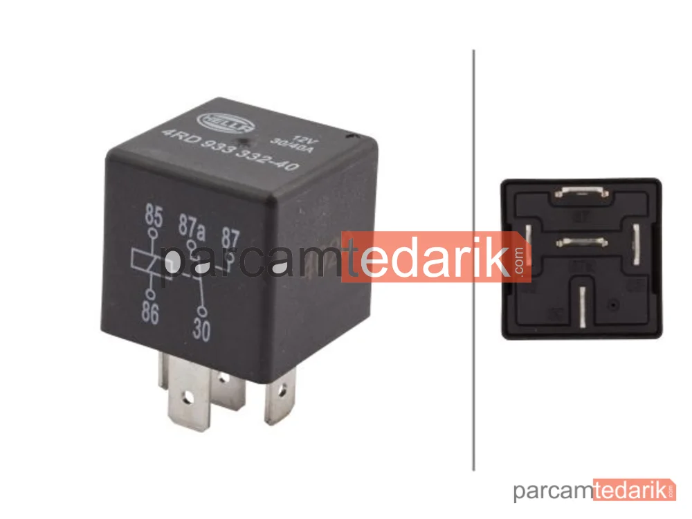 HELLA 4RD933332407 | Röle 12V 30-40A 5 Girisli