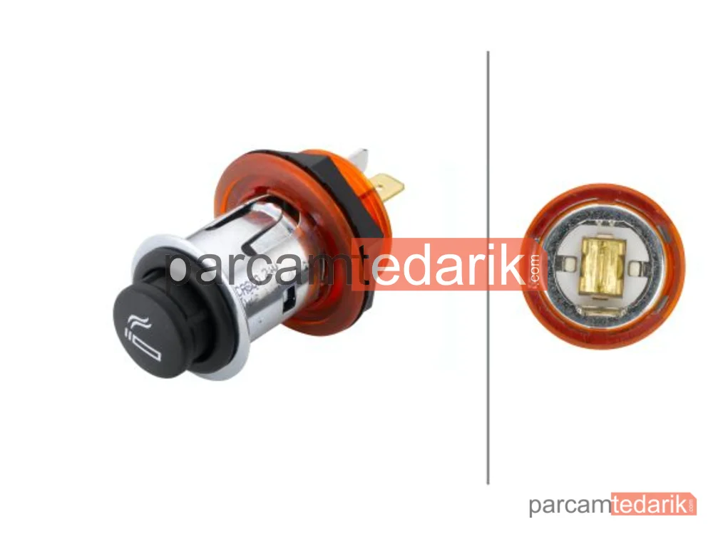 HELLA 8EZ008021051 | Çakmak 24V 5A Yassı Soket Kirmizi