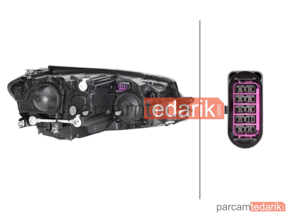 HELLA 1EB013924011 | Far (Sol) — VW Golf VII Variant, VW Golf VII, VW Golf Van VII Variant