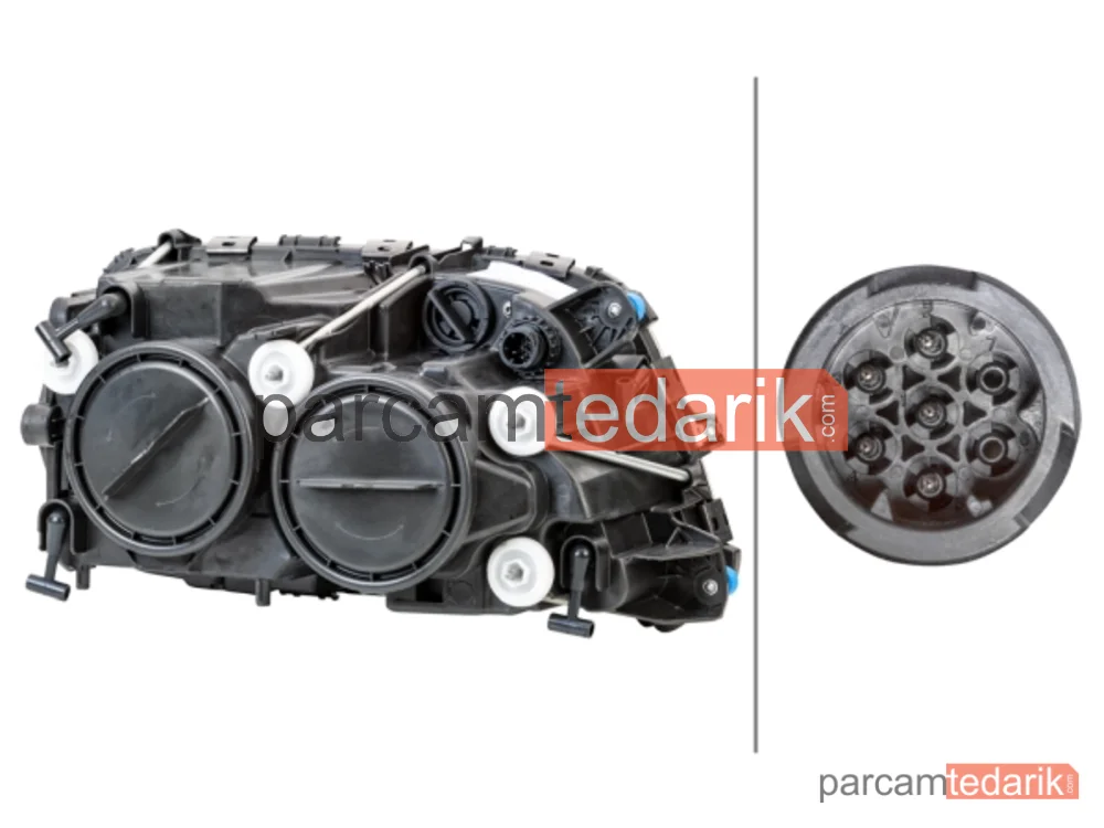 HELLA 1EH009513011 | Far (Sol) — Mercedes-Benz Actros MP2 / MP3