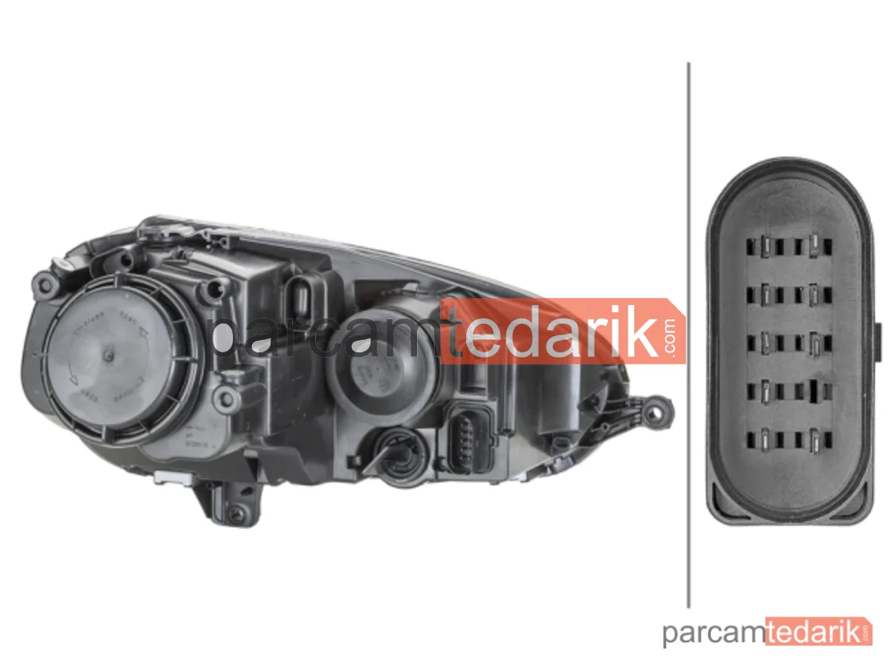 HELLA 1EG247007581 | Far (Sağ) — VW Golf V, VW Jetta III, VW Golf V Variant