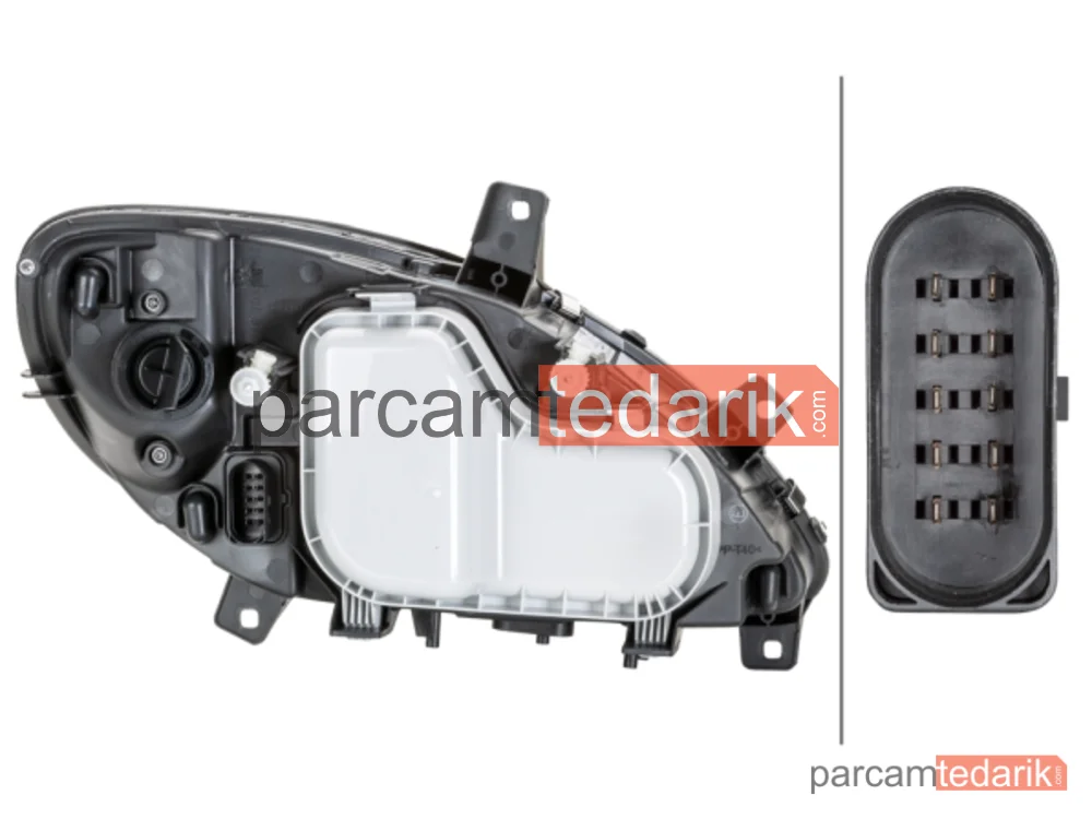 HELLA 1EG246041011 | Far (Sol) — Mercedes-Benz Viano, Mercedes-Benz Vito, Mercedes-Benz Vito / Mixto